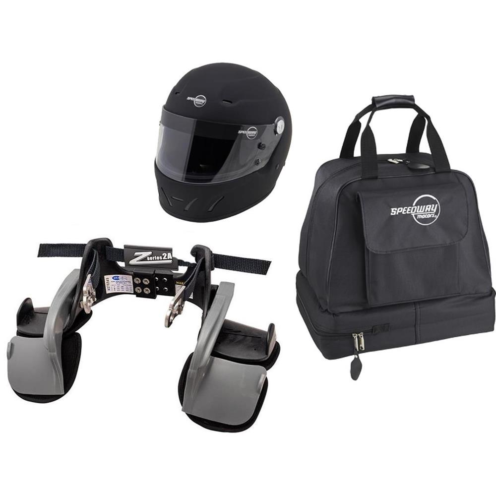 Lightweight Helmet and Zamp 2A Z-Tech Head/Neck Restraint Kit