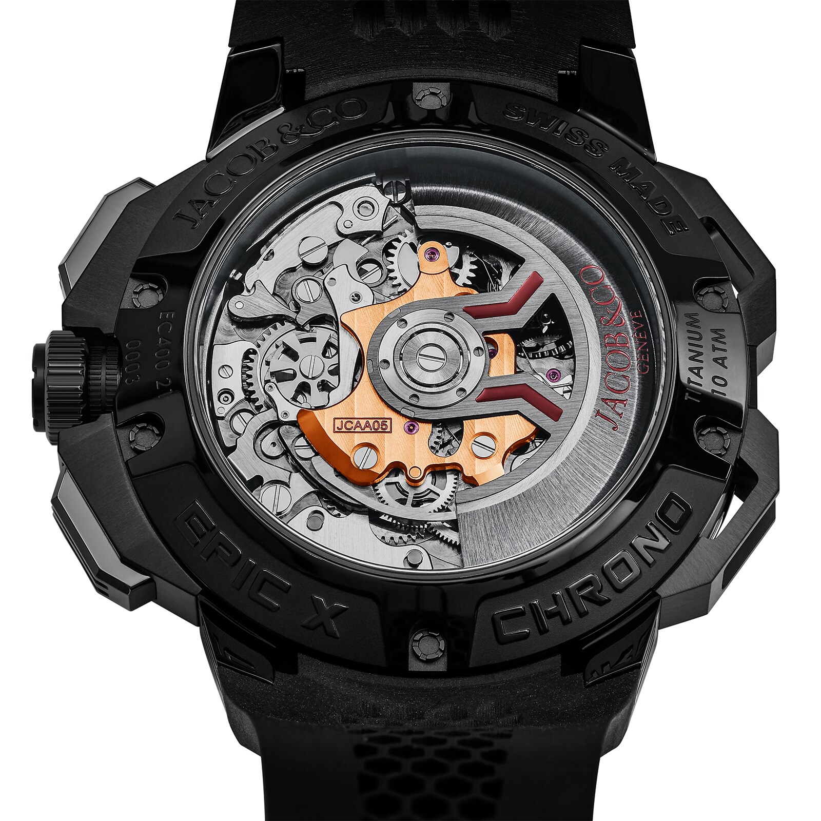 Jacob & Co Epic X Chrono Black Titanium Ceramic Black Bezel EC400