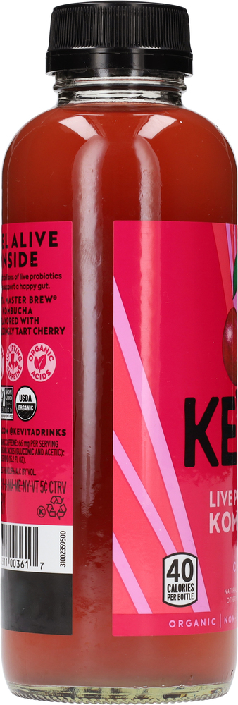 KeVita Bold + Smooth Live Probiotic Tart Cherry Kombucha