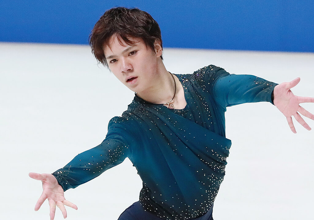 宇野昌磨選手着用カラーのシャンパンゴールド×パープルラメ 医療機器