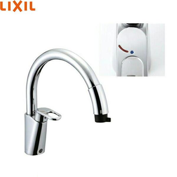 LIXIL INAX グースネック ハンドシャワー付シングルレバー混合水栓 SF