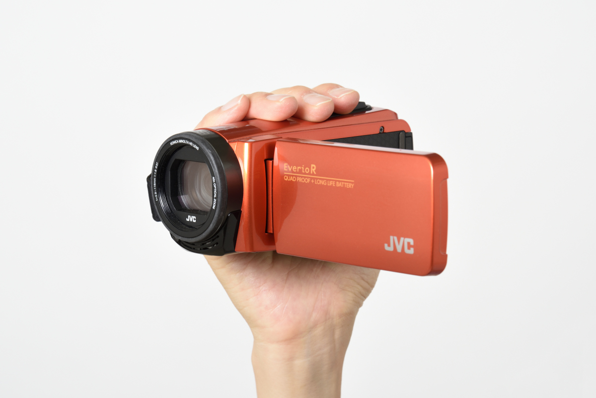 JVC ハイビジョンメモリームービー Everio R GZ-RX680 オレンジ【SD