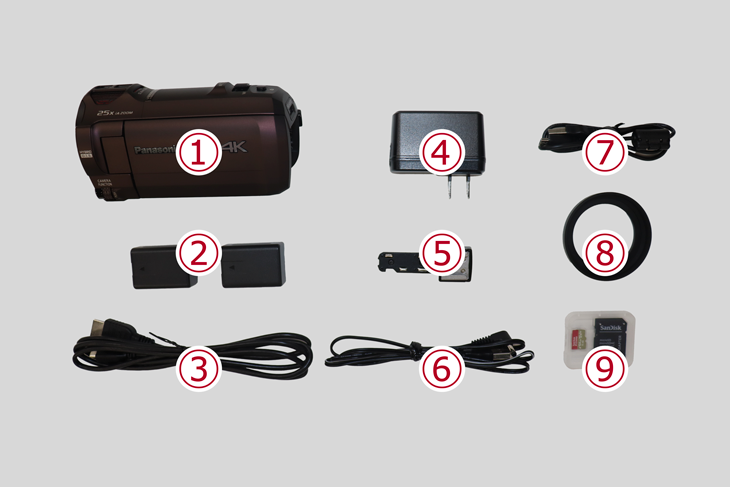 Panasonic デジタル4Kビデオカメラ HC-VX992MS-T ブラウン バッテリー