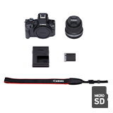 Canon ミラーレスカメラ EOS R50 ダブルズームキット ブラック【SD