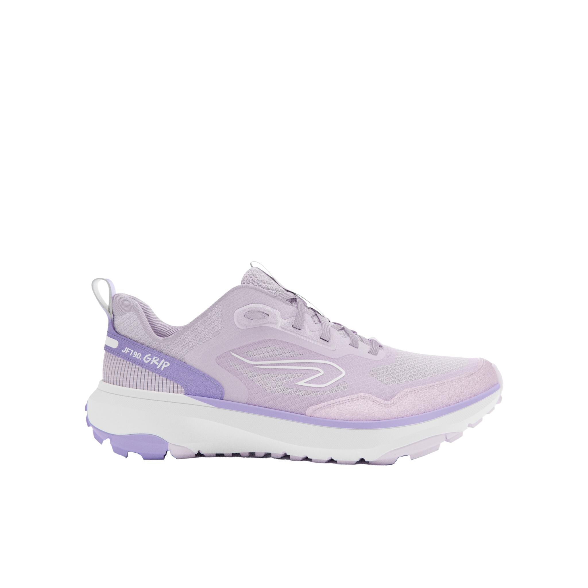 Women's Road and Trail Running Shoes, JF 190 Grip - Pale lilac