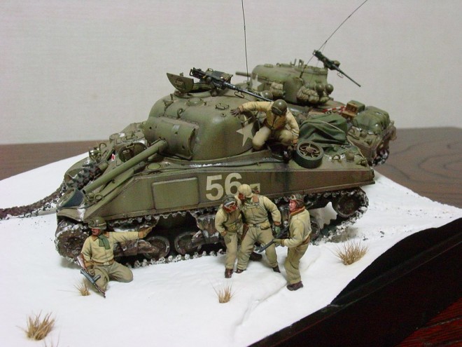 1/35 スケールモデル】M4シャーマンに魅せられた男、「ジオラマは1人で