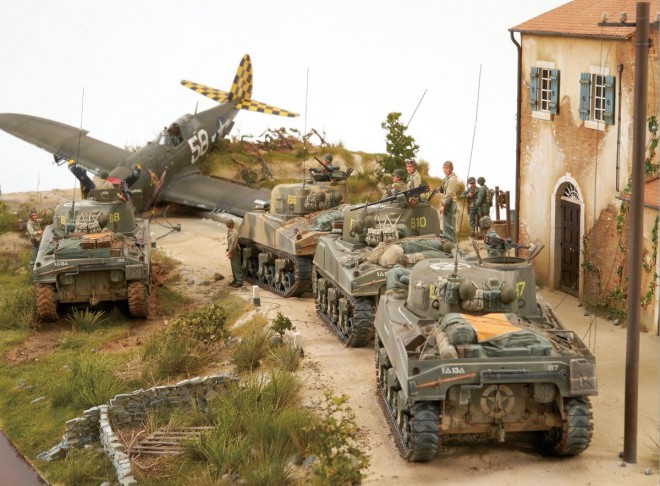 1/35 スケールモデル】M4シャーマンに魅せられた男、「ジオラマは1人で