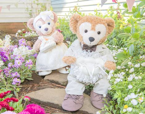 ダッフィー＆シェリーメイが結婚式をかわいく彩る新ウェア | オリコン