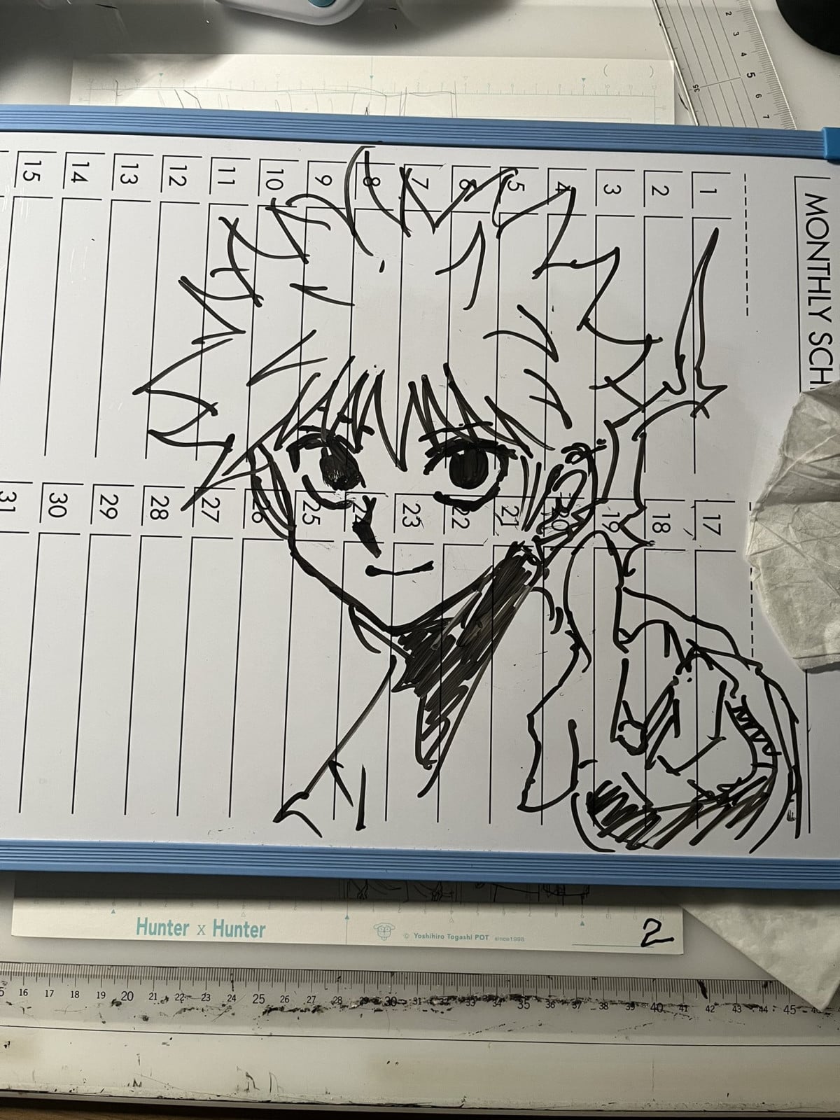 ハンター×ハンター』久々にキルア描く！ 冨樫義博の落書きに「掲載間近