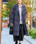 チェック柄チェスターコート | Chez toi(シェトワ)レディース | PAL