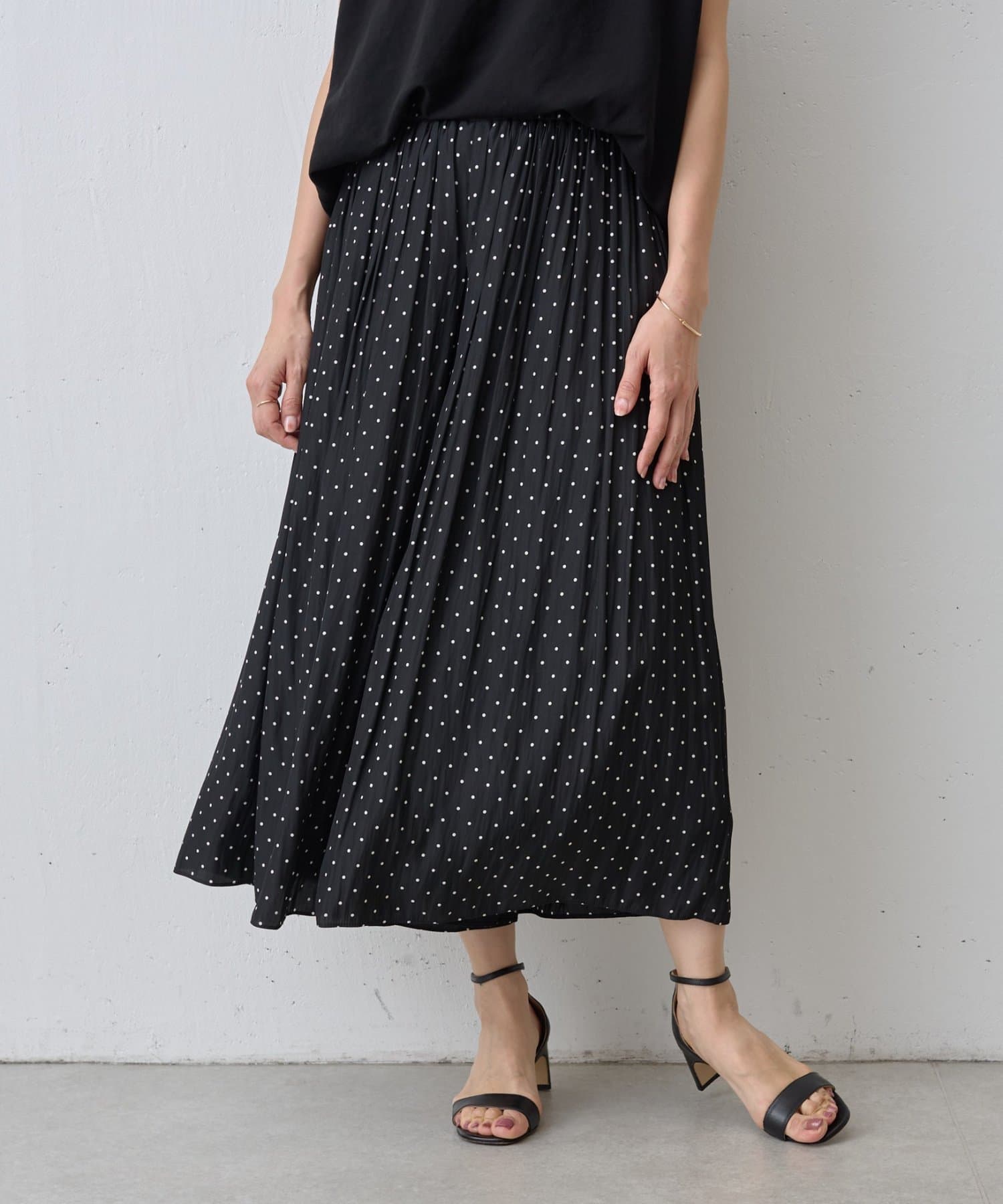 シワシフォンギャザーパンツ(ドット) | BEARDSLEY(ビアズリー