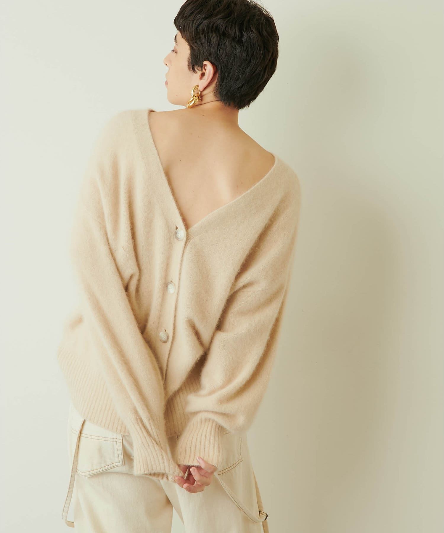 ファーニット2WAYカーディガン | Whim Gazette(ウィム ガゼット