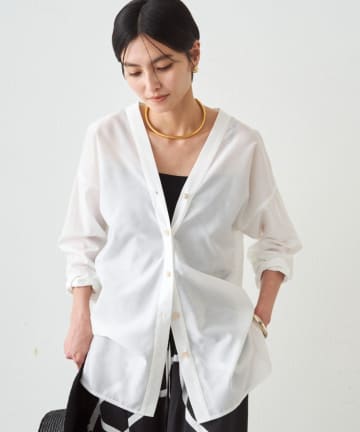 ダブルクロスVブラウス | LOUNGEDRESS(ラウンジドレス)レディース