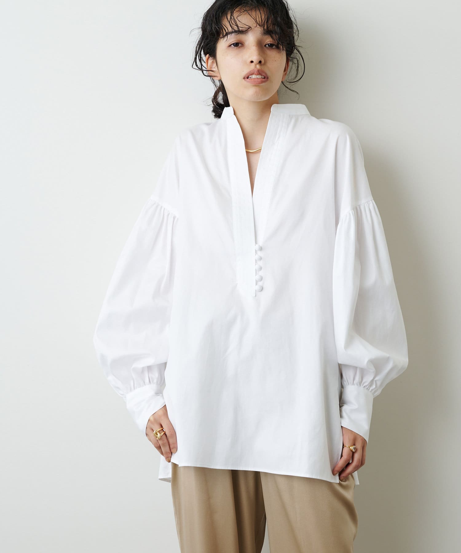 オックス袖ボリュームブラウス | Whim Gazette(ウィム ガゼット