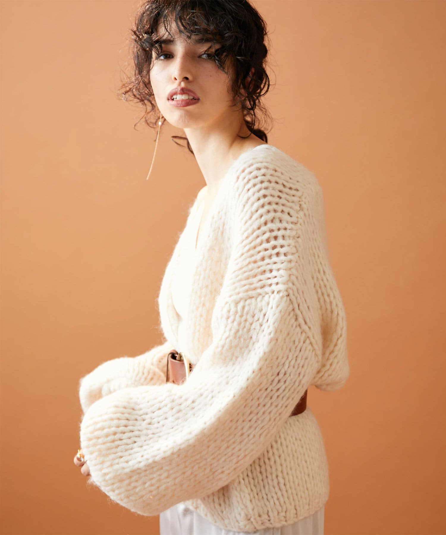 WEB限定》ローゲージニットカーディガン | Whim Gazette(ウィム