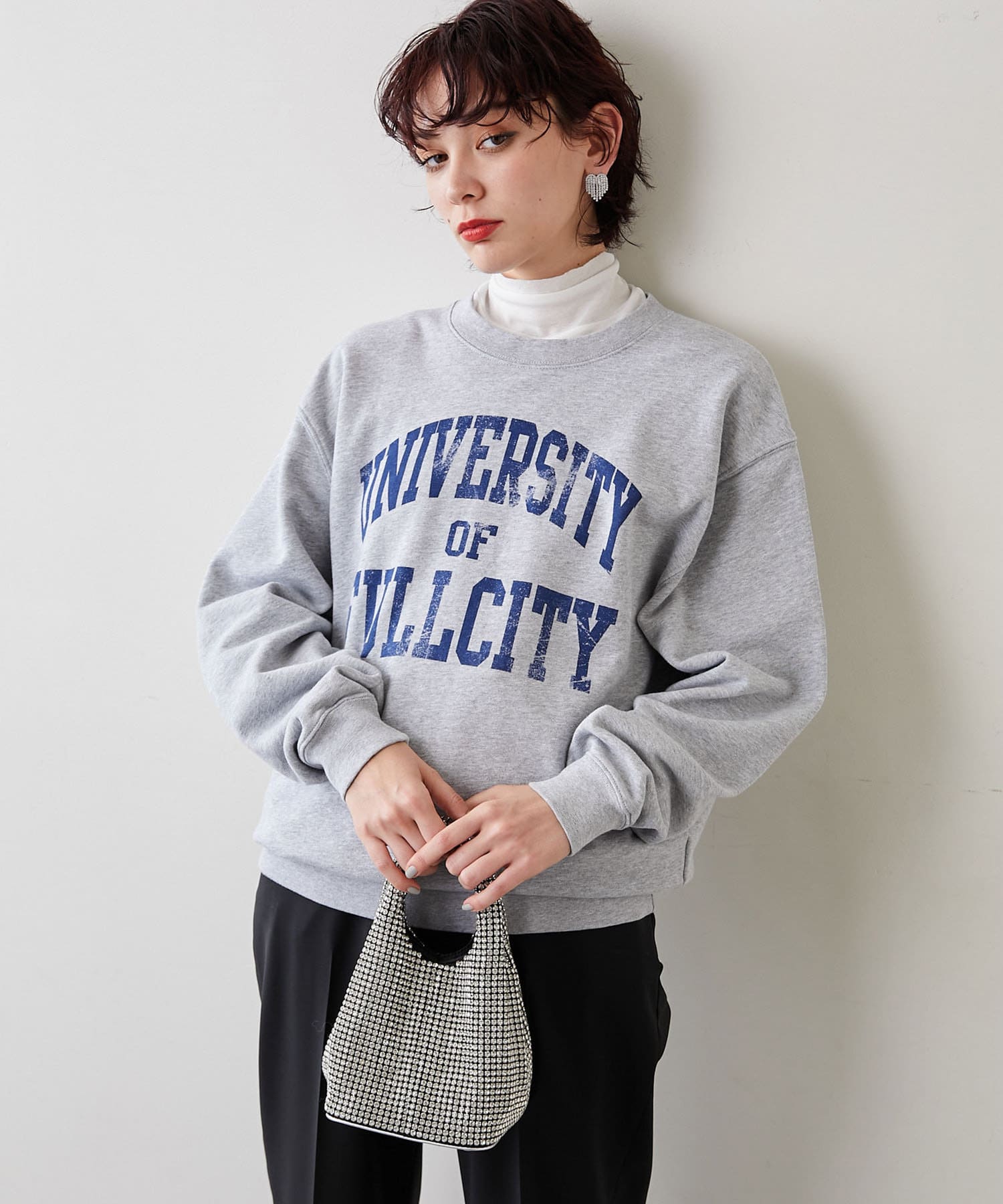 THE PAUSE】カレッジロゴスウェット | Whim Gazette(ウィム ガゼット