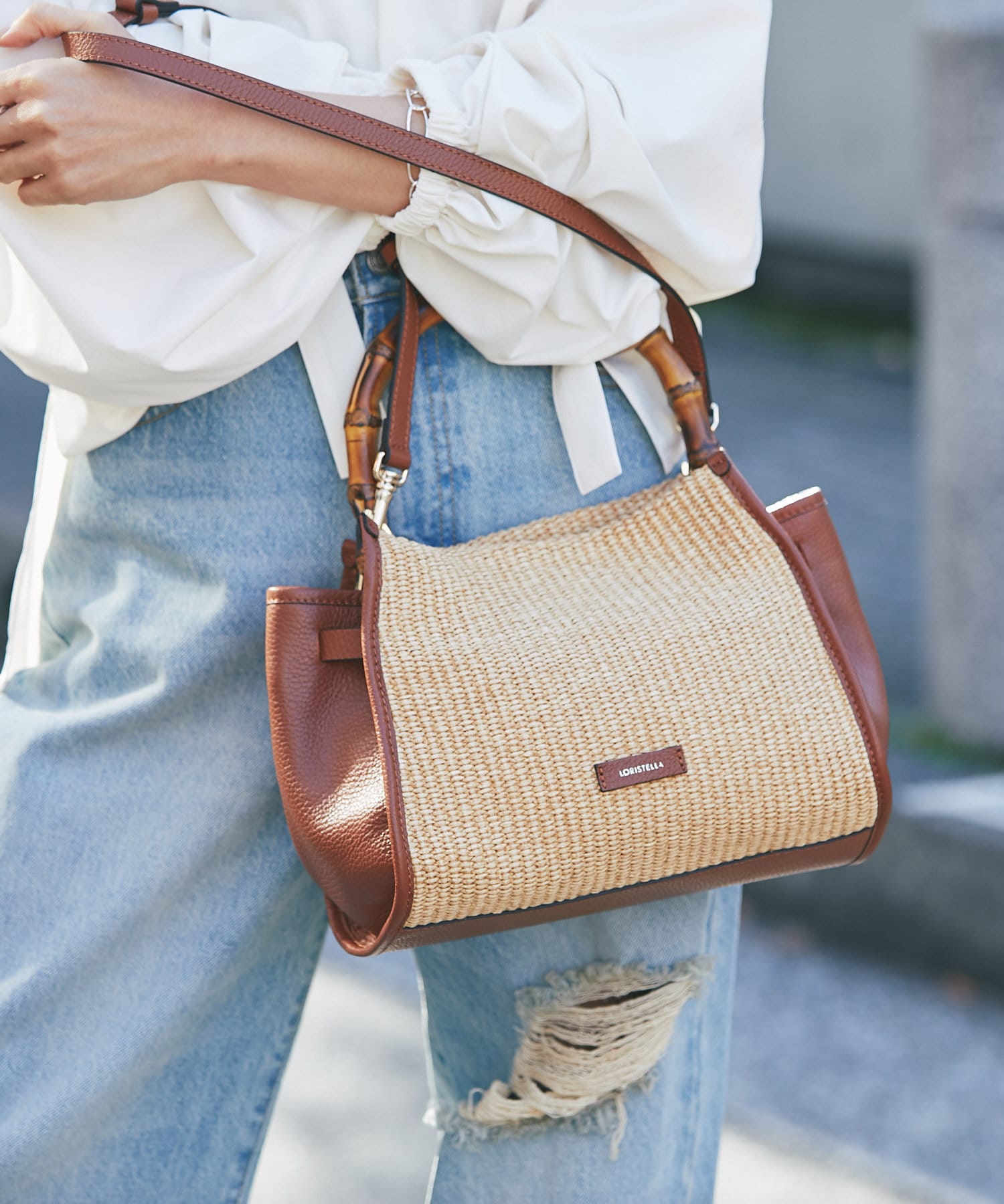 LORISTELLA(ロリステッラ)】バンブートート | RIVE DROITE(リヴドロワ