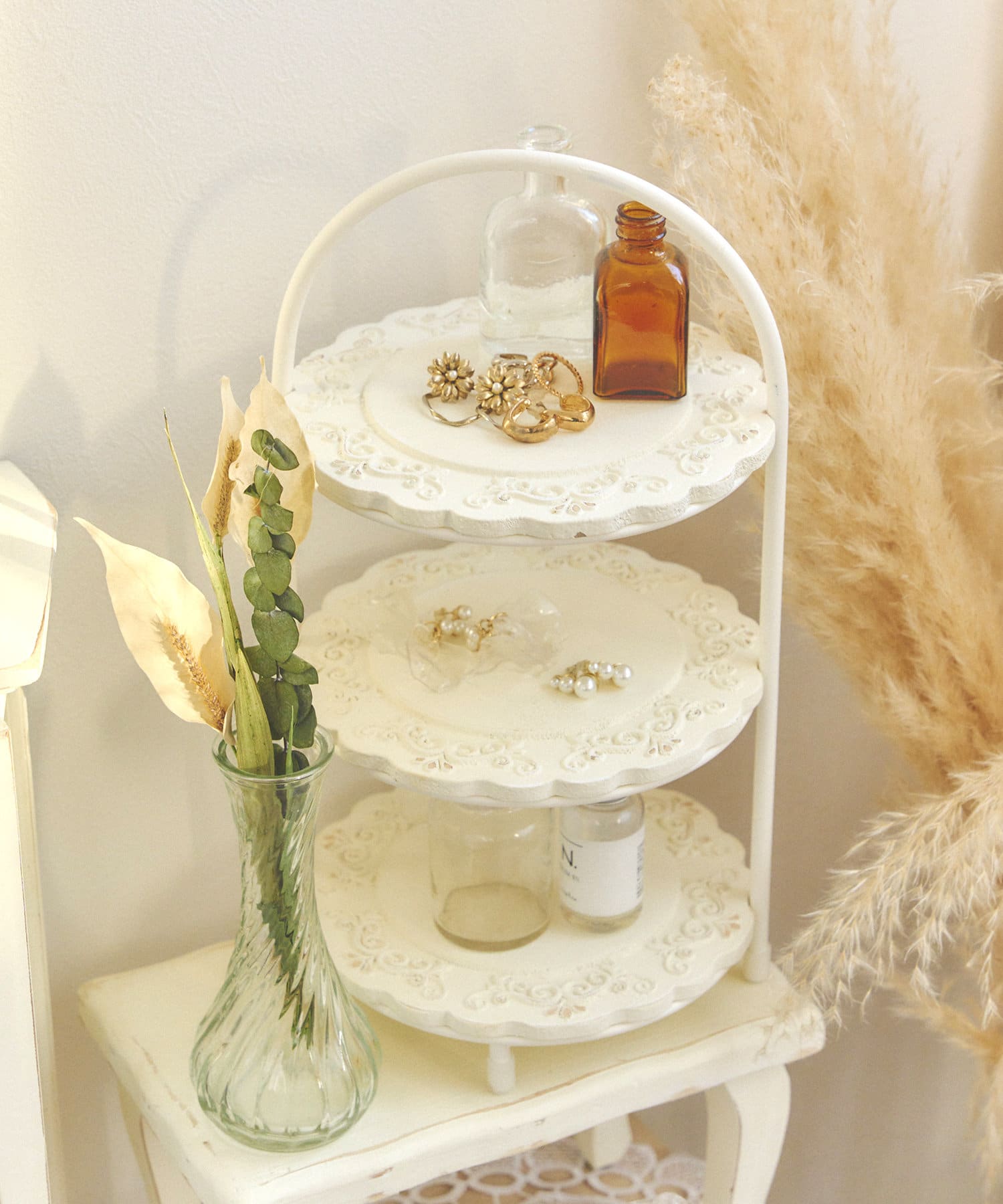 不思議の国のアリスインテリア】アンティーク3段トレイ | salut