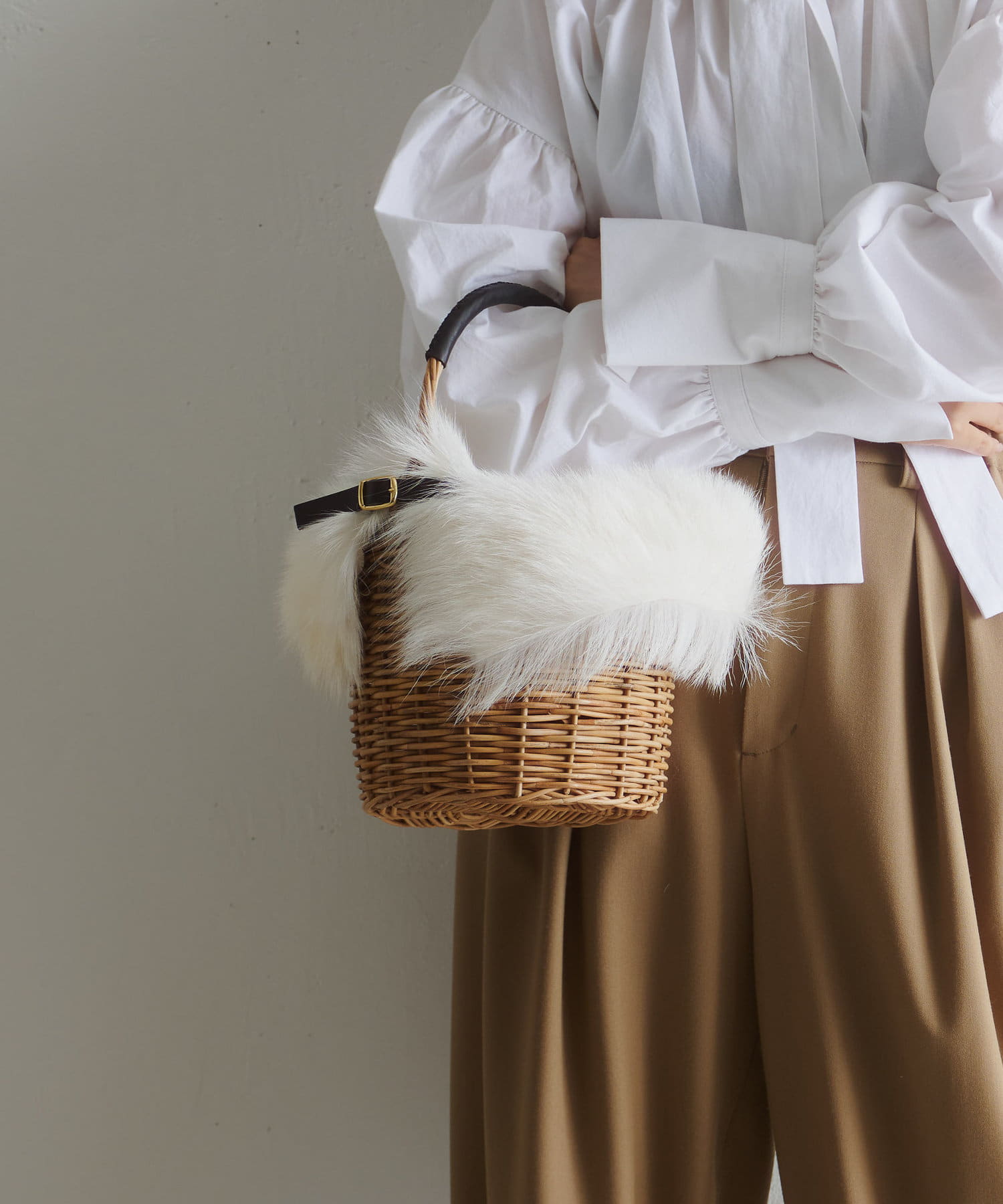 2.718】 ファーバスケット | Whim Gazette(ウィム ガゼット)レディース