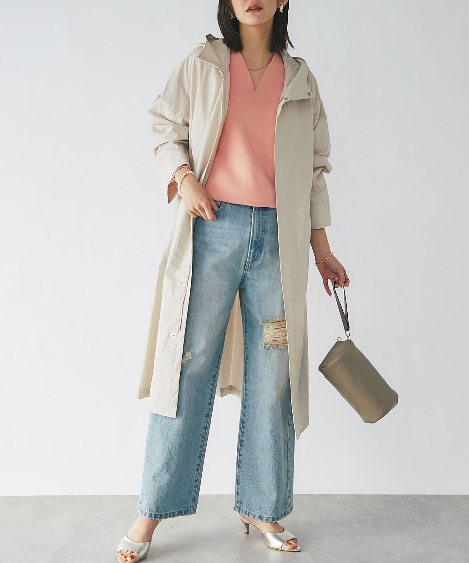 機能的でお洒落に着回せる】エンジョイショッピングライトモッズコート