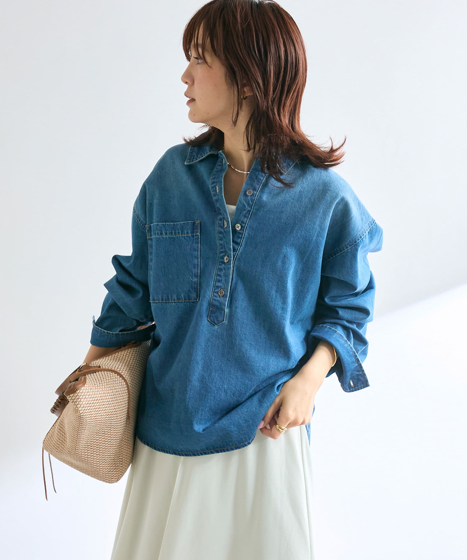 MONN.:.(モン)】デニムプルオーバー | RIVE DROITE(リヴドロワ