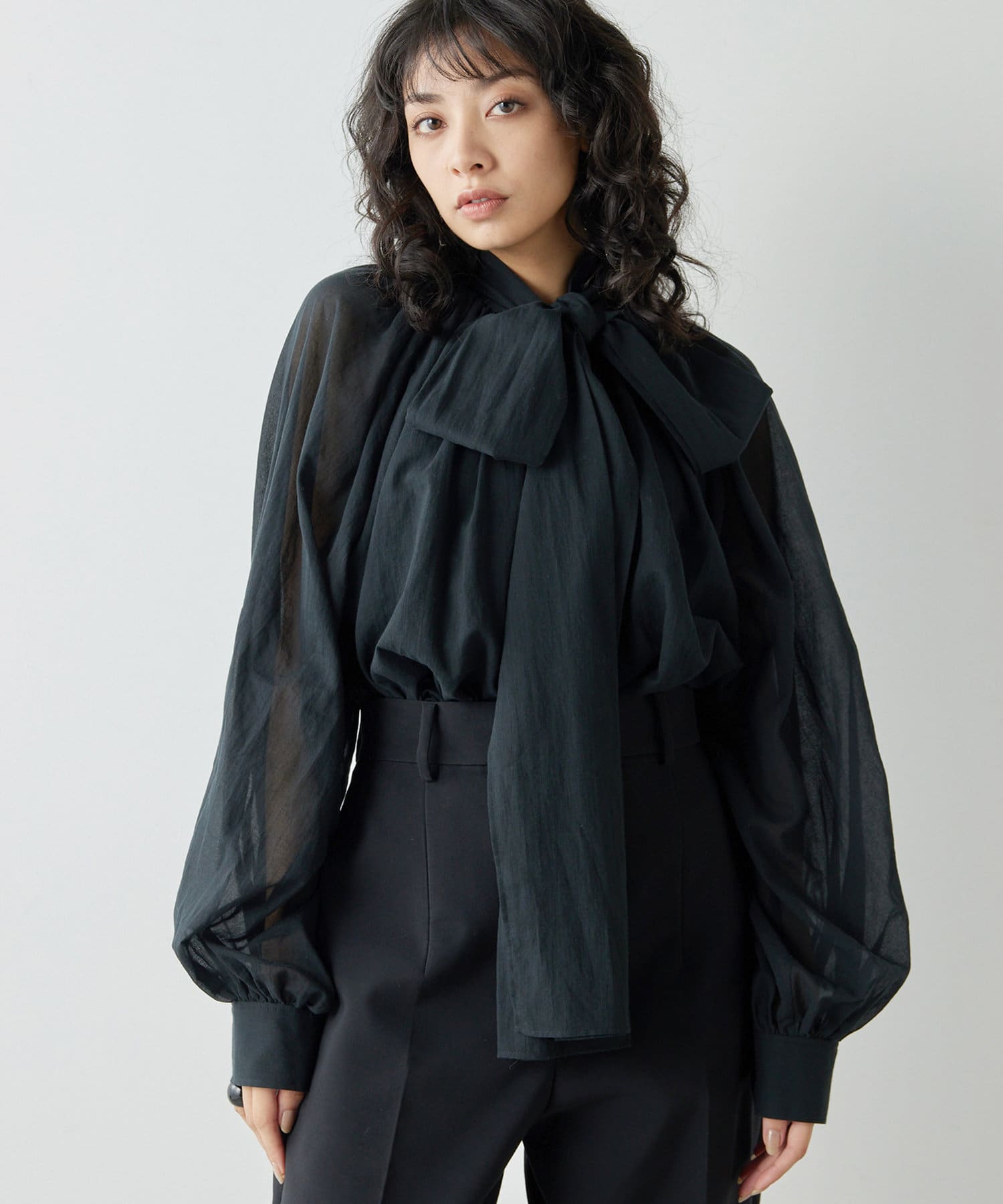 ローンボウタイブラウス | Whim Gazette(ウィム ガゼット)レディース