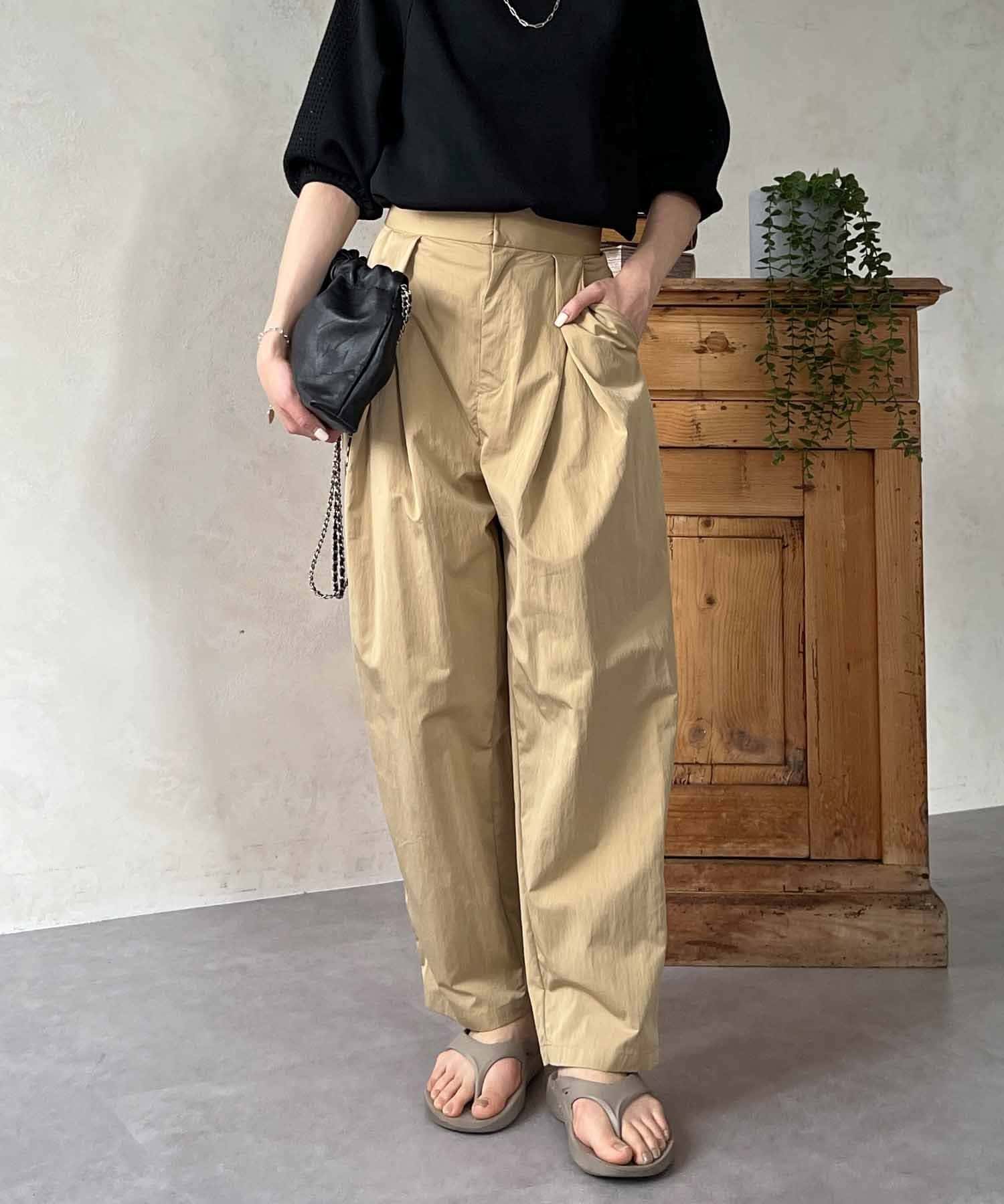 前タックパンツ | un dix cors(アンディコール)レディース | PAL