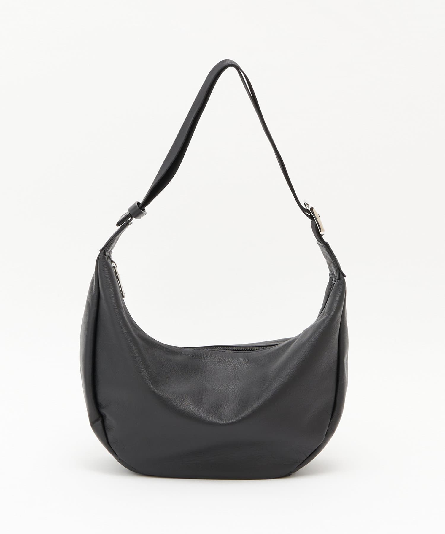 3/4～価格改定》ソフトレザーラウンドショルダーバッグ | russet