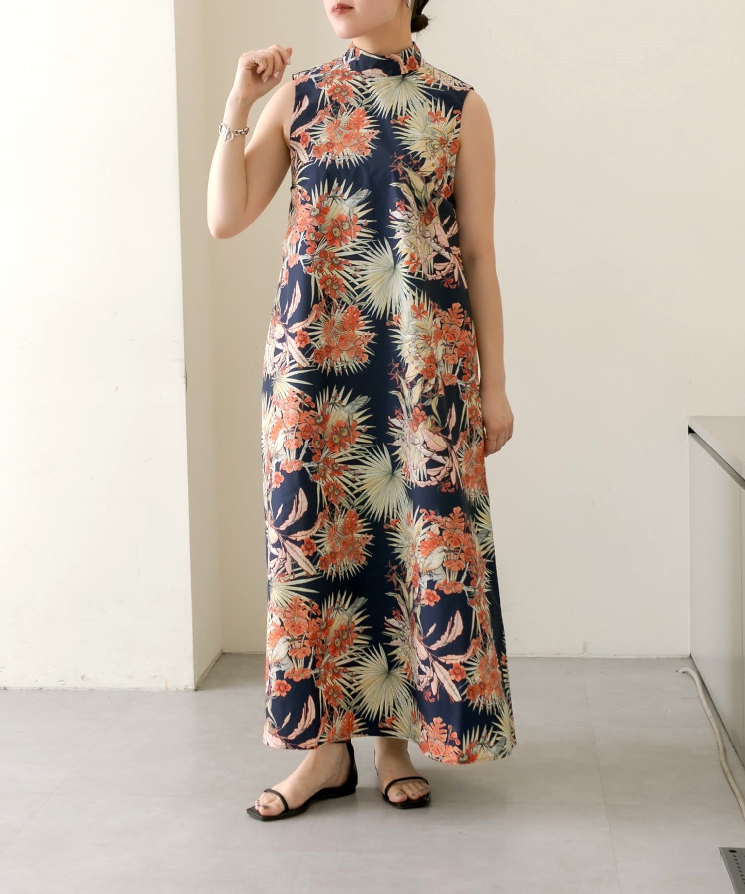 SWASH LONDON（スウォッシュロンドン）】《日本製/手洗い可》ノースリ