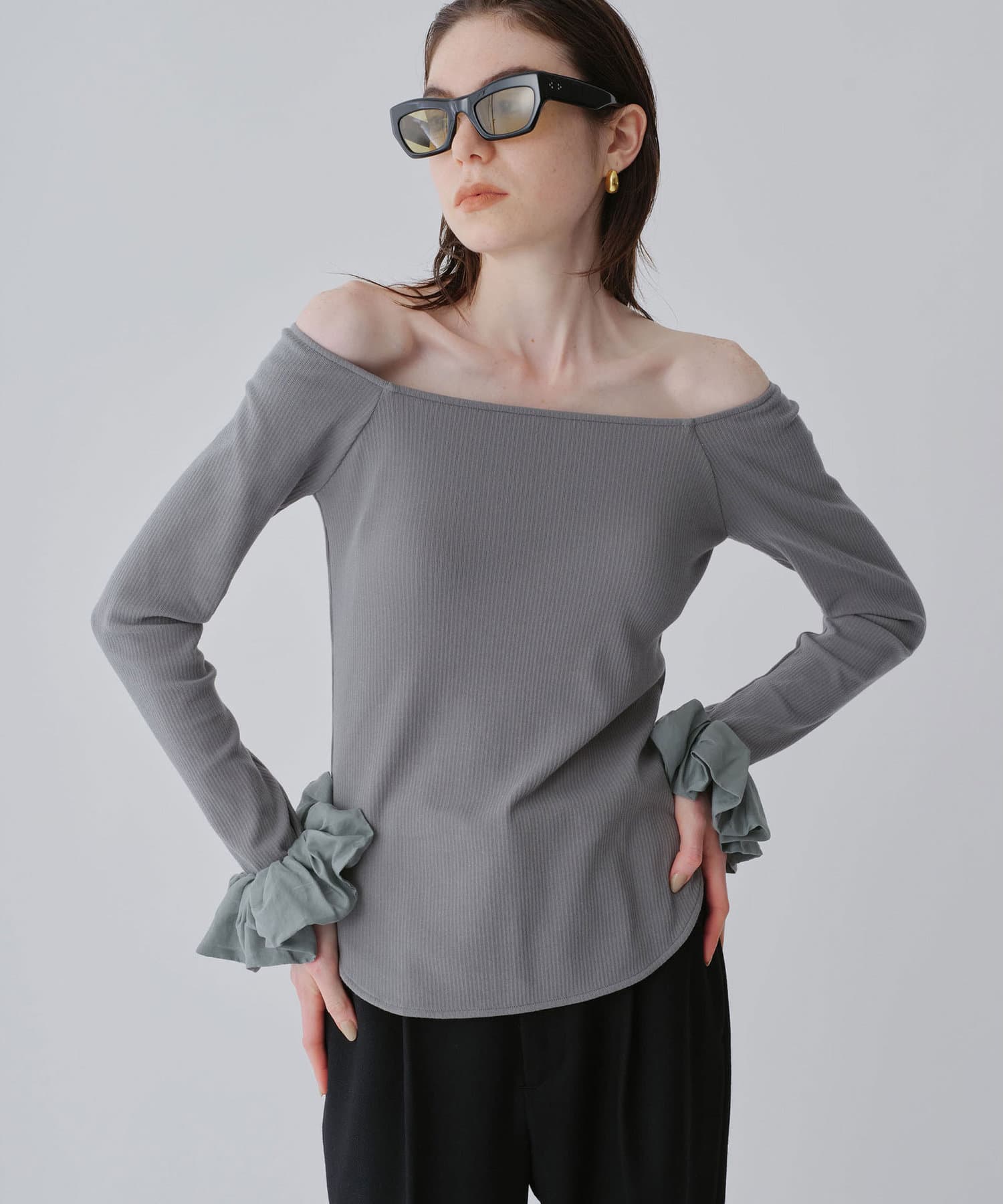 GEMINI】ソデフリルカットソー | Whim Gazette(ウィム ガゼット