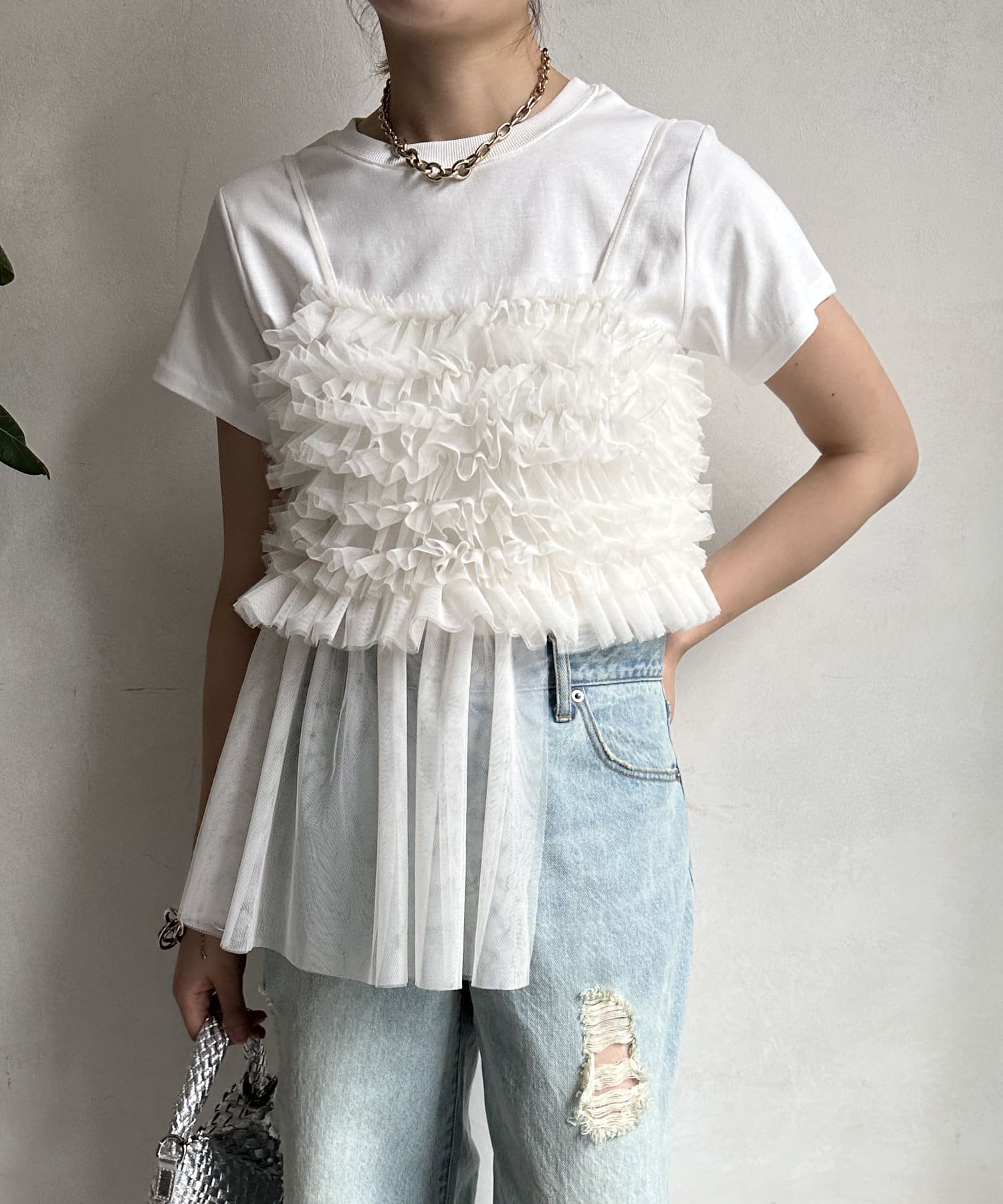 WEB限定】チュールビスチェTEE | DOUDOU(ドゥドゥ)レディース | PAL