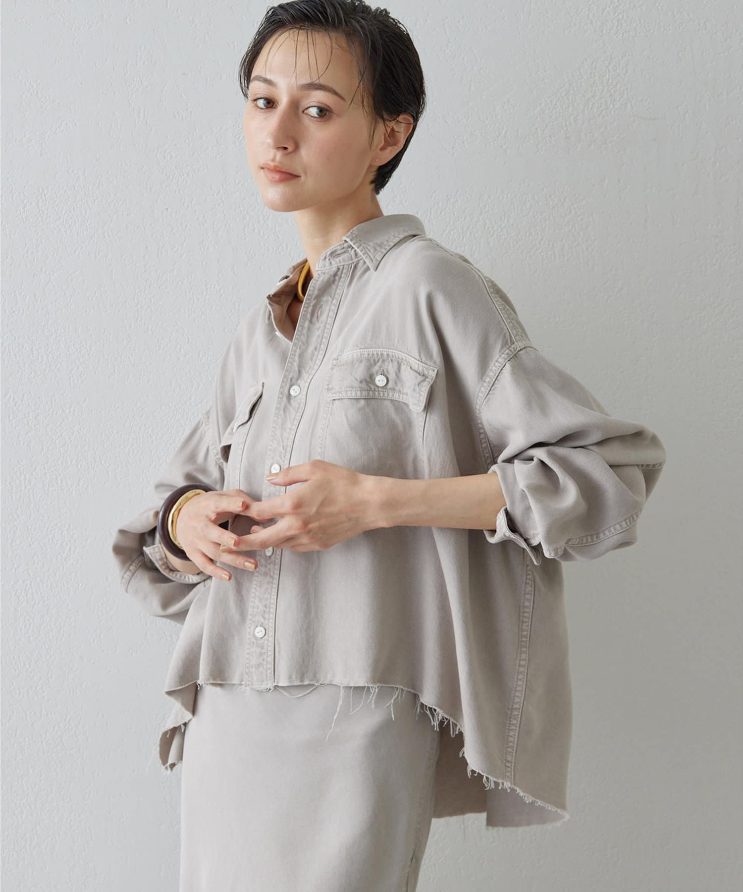 テンセル™繊維使用シャツ | Whim Gazette(ウィム ガゼット)レディース