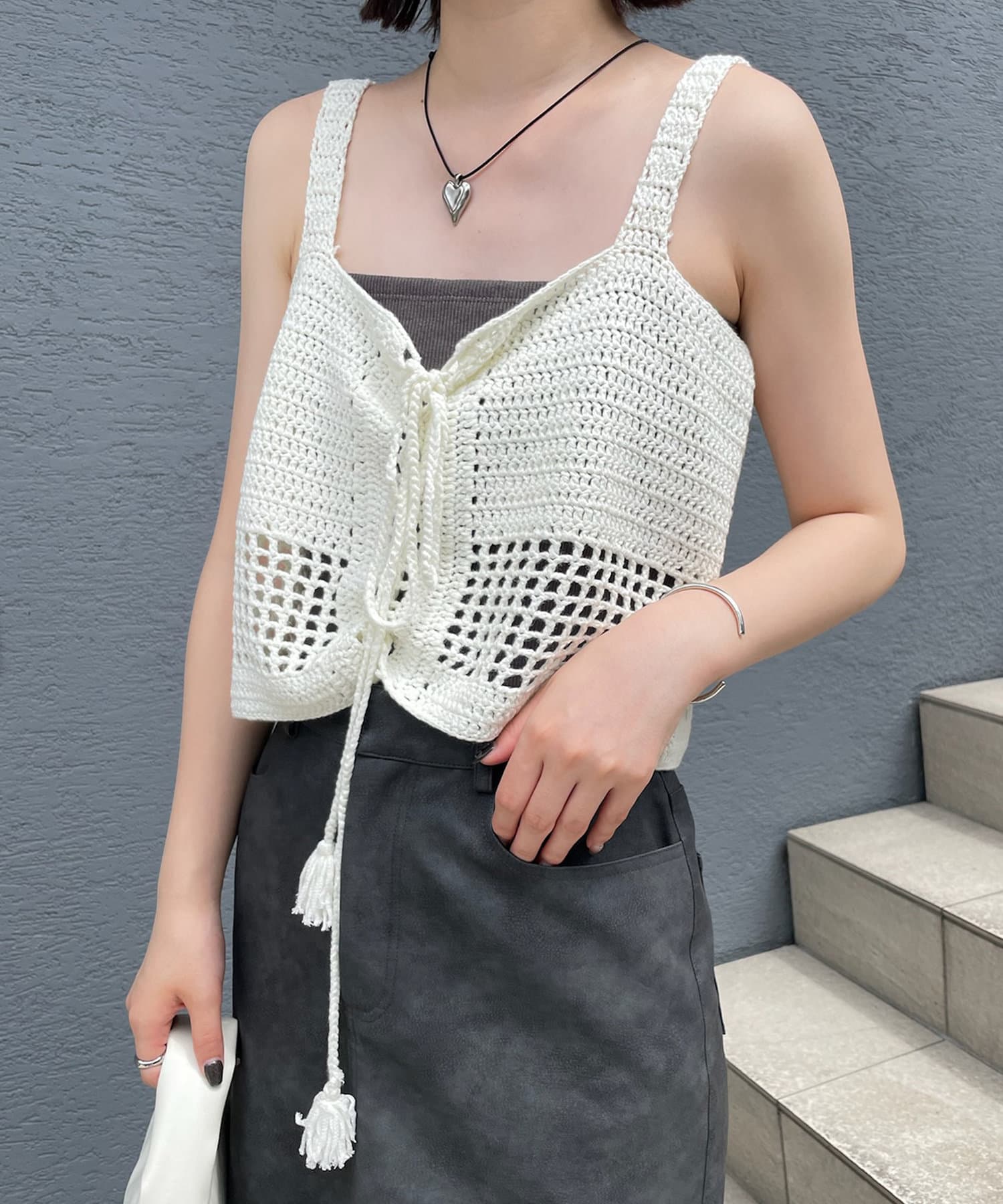 mline]クロシェ編みキャミ | mystic(ミスティック)レディース | PAL