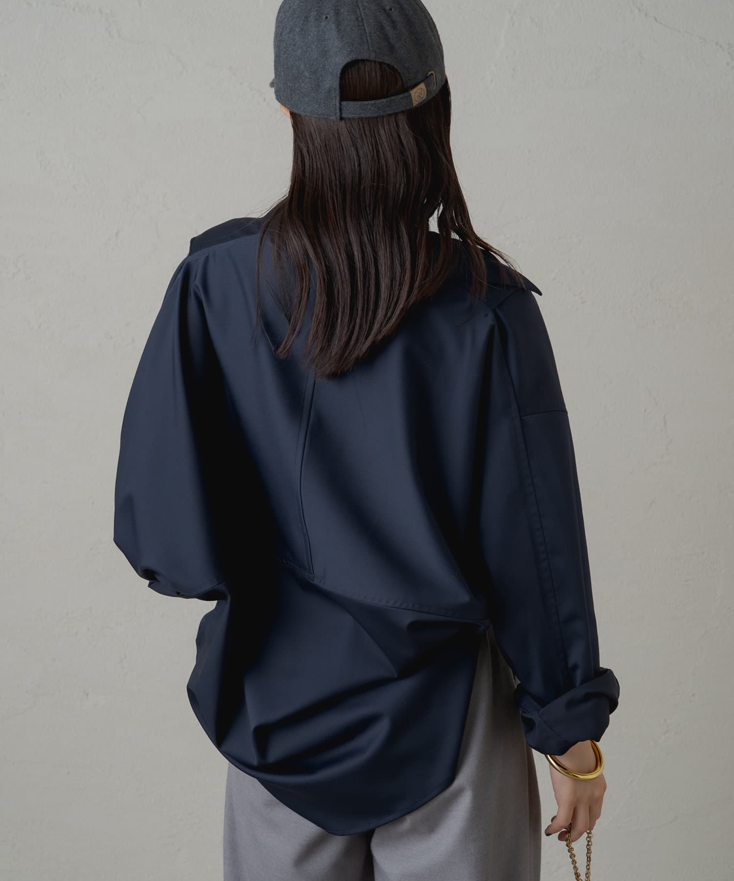 Loungedress】サテンBIGシャツ | OUTLET(アウトレット)レディース