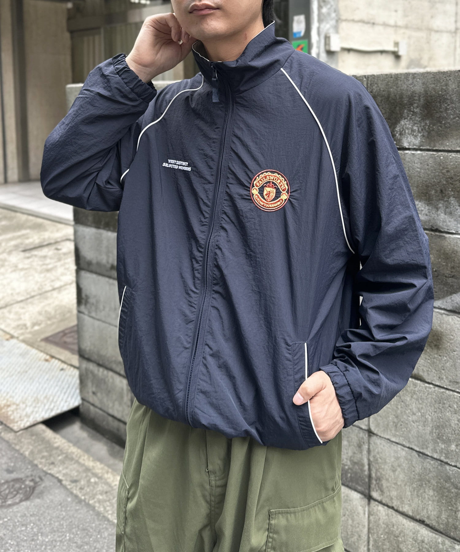 胸刺繍ナイロンジャケット | CPCM(シーピーシーエム)レディース | PAL