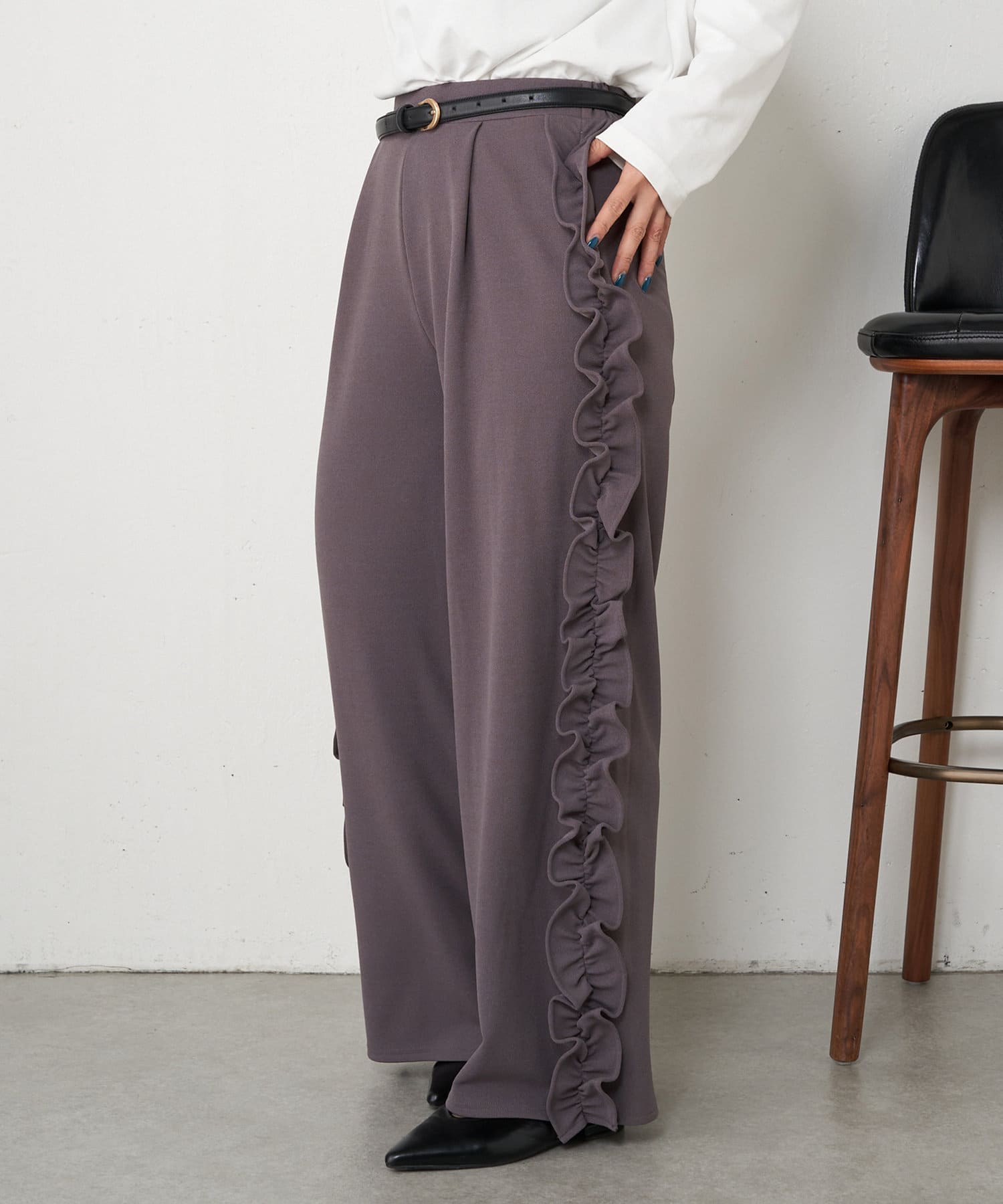 サイドフリルパンツ | Jena espace merveilleux(ジェナ エスパス