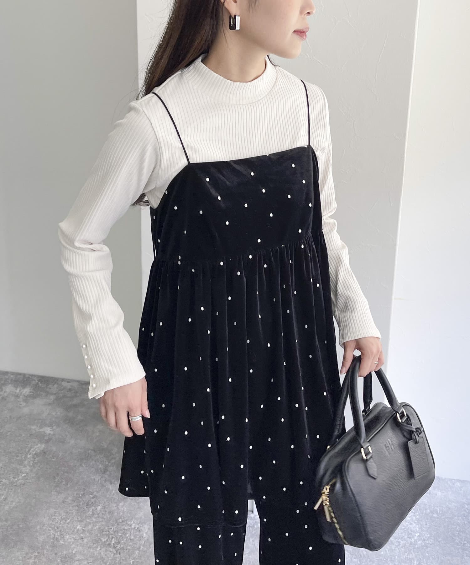 ベロアドット刺繍キャミブラウス | FREDY & GLOSTER(フレディ アンド