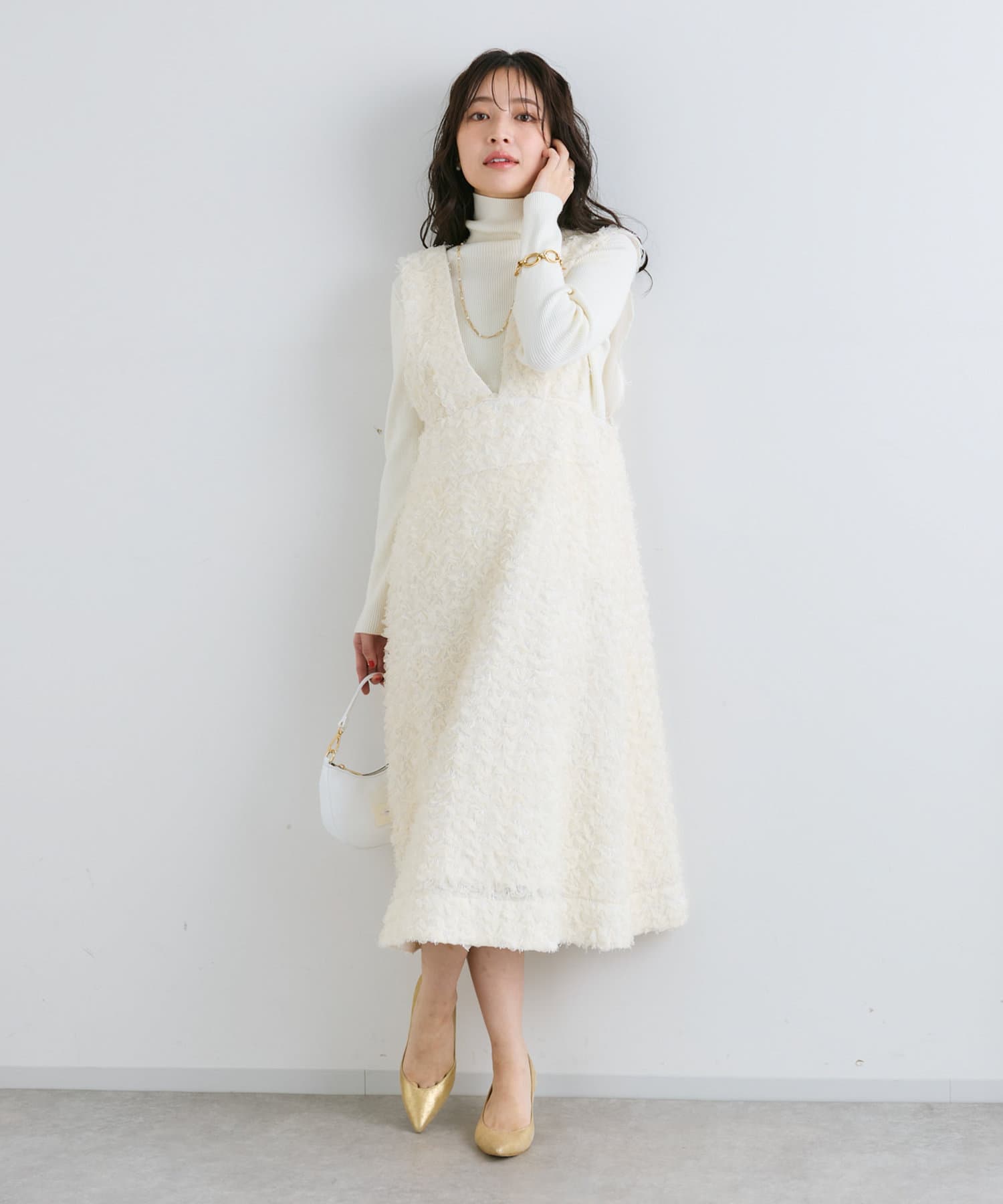 最強お上品ワンピ】スカラップフレアジャンドレ | La boutique BonBon