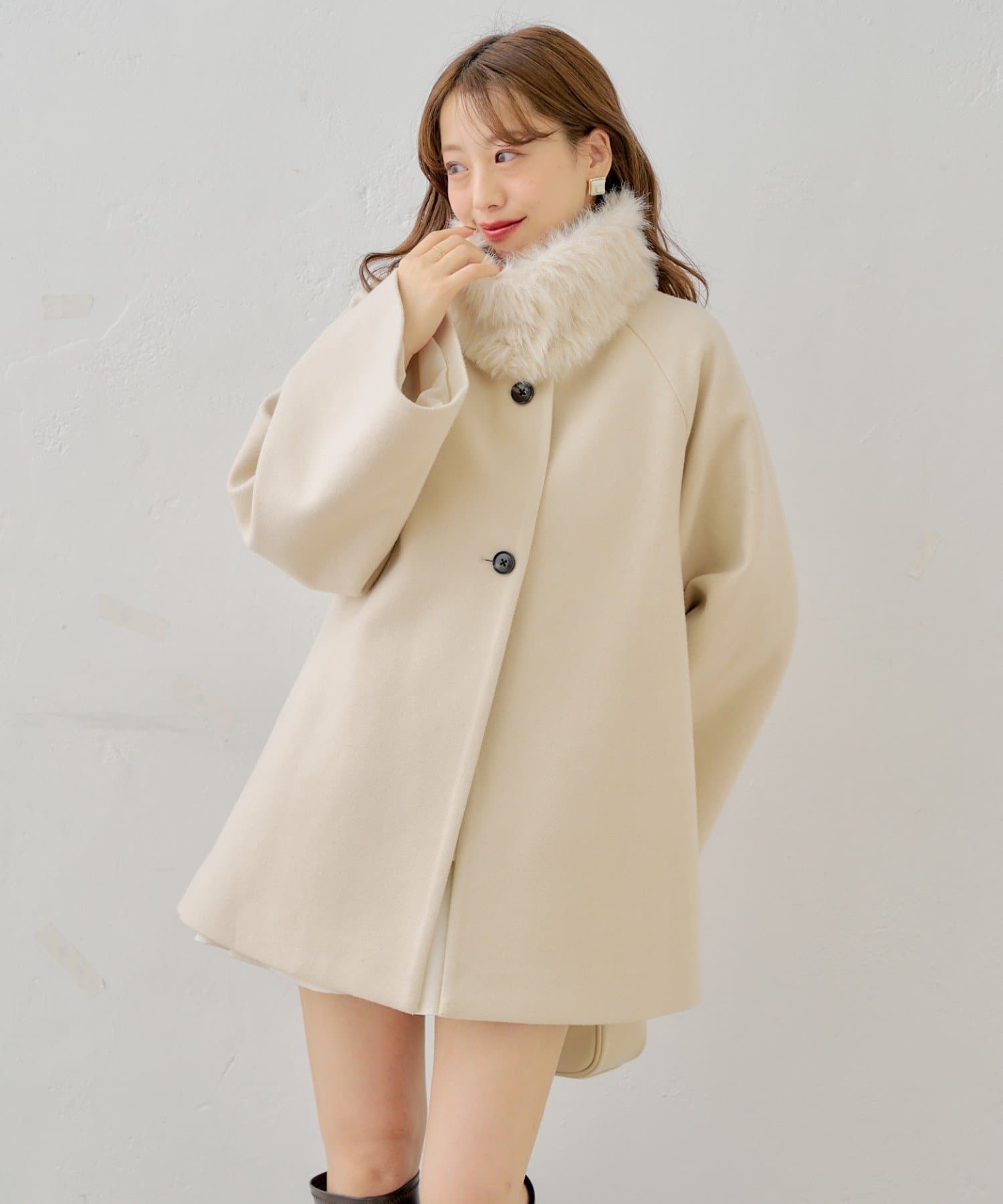 マルチウェイ】ファー取り外しケープコート | Chico(チコ)レディース