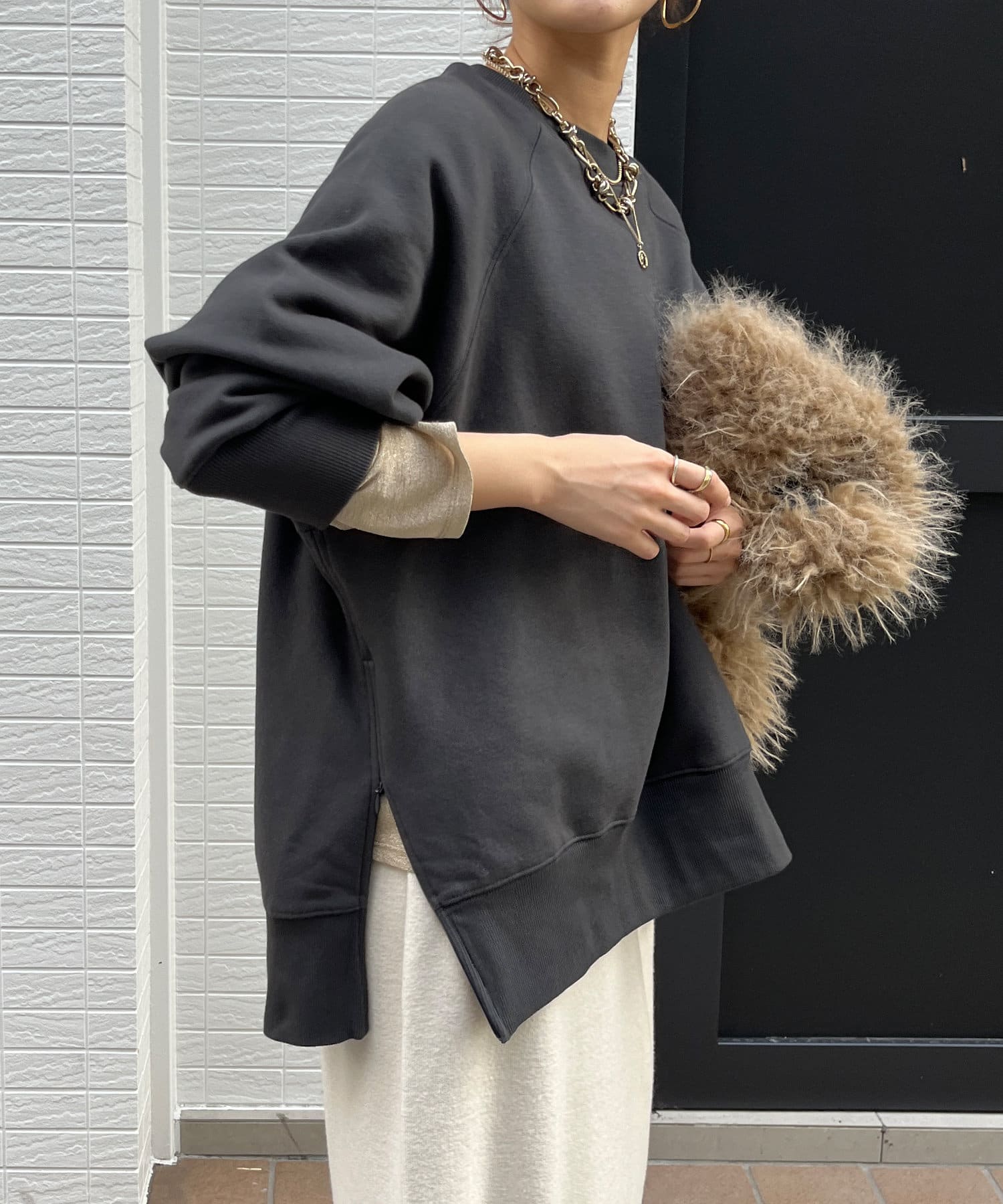 裏起毛サイドジッププルオーバー | DOUDOU(ドゥドゥ)レディース | PAL