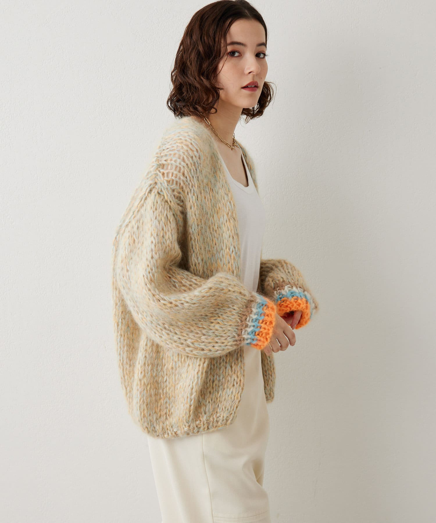 LES TRICOTS D'O】別注 モヘヤカーディガン | Whim Gazette(ウィム