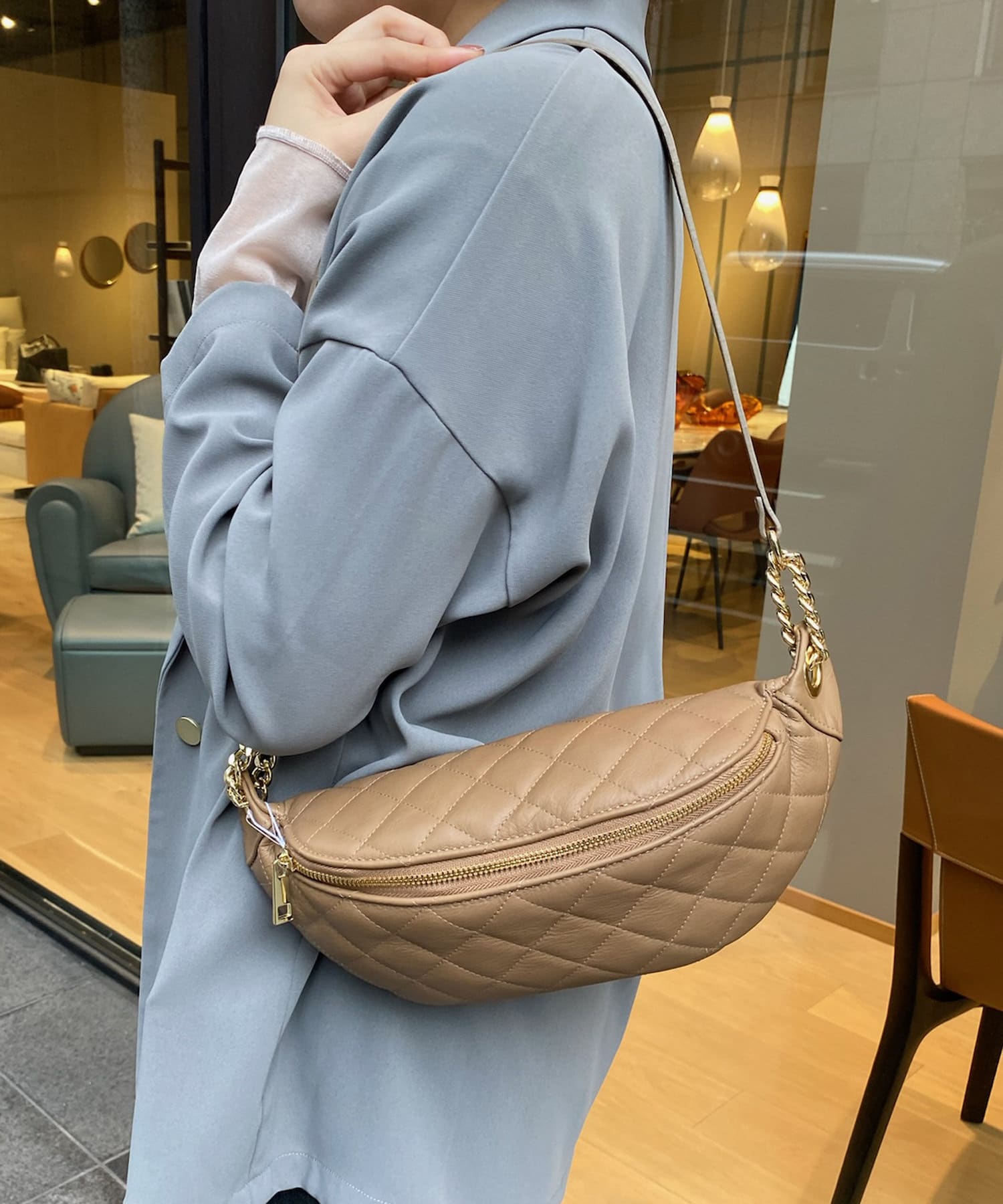 AULENTTI 】SAUVAGE＃TERAMOキルティングボディバッグ | DOUDOU