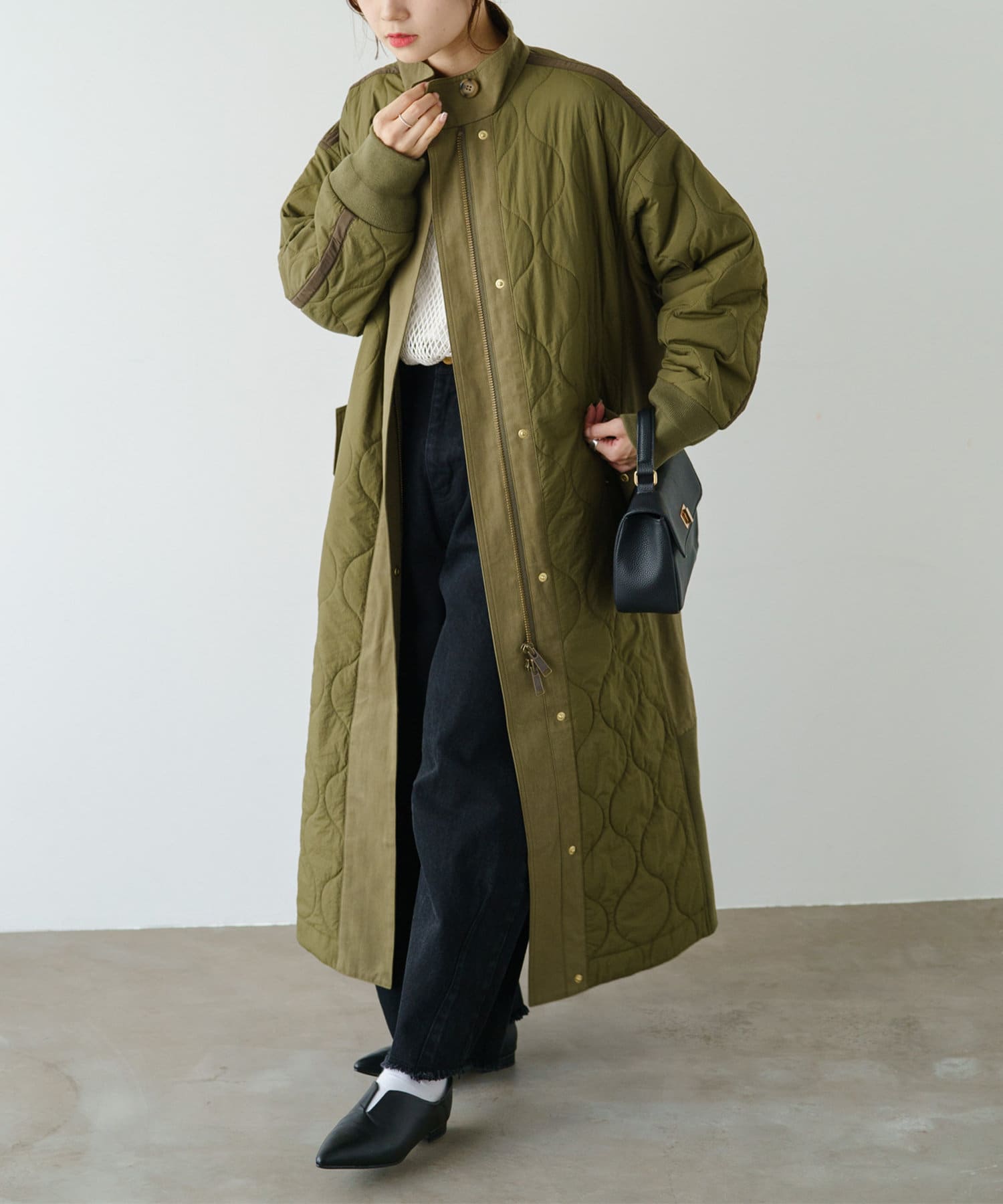 異素材MIXモッズコート | PUAL CE CIN(ピュアルセシン)レディース