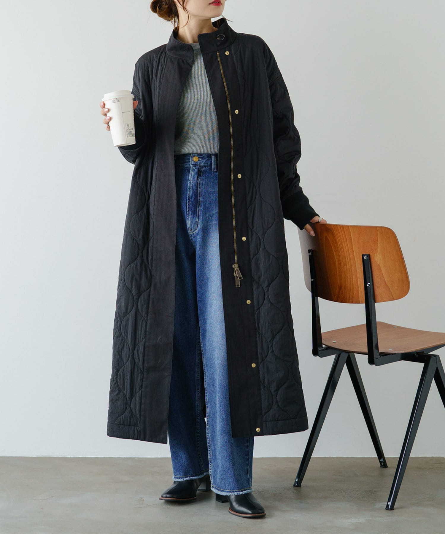 異素材MIXモッズコート | PUAL CE CIN(ピュアルセシン)レディース