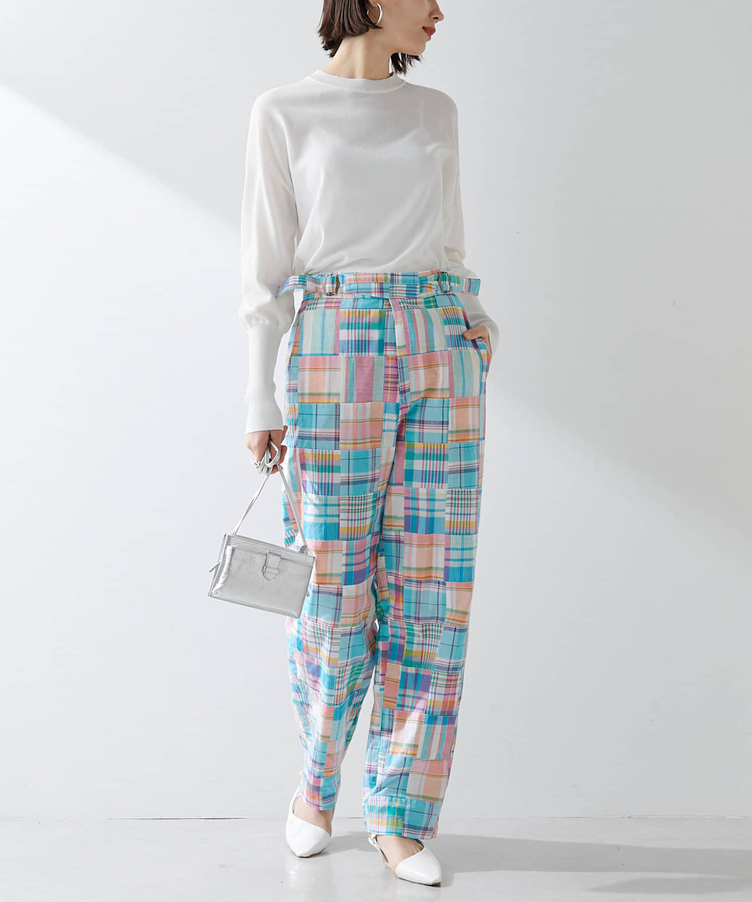 マドラスチェックパンツ | Whim Gazette(ウィム ガゼット)レディース