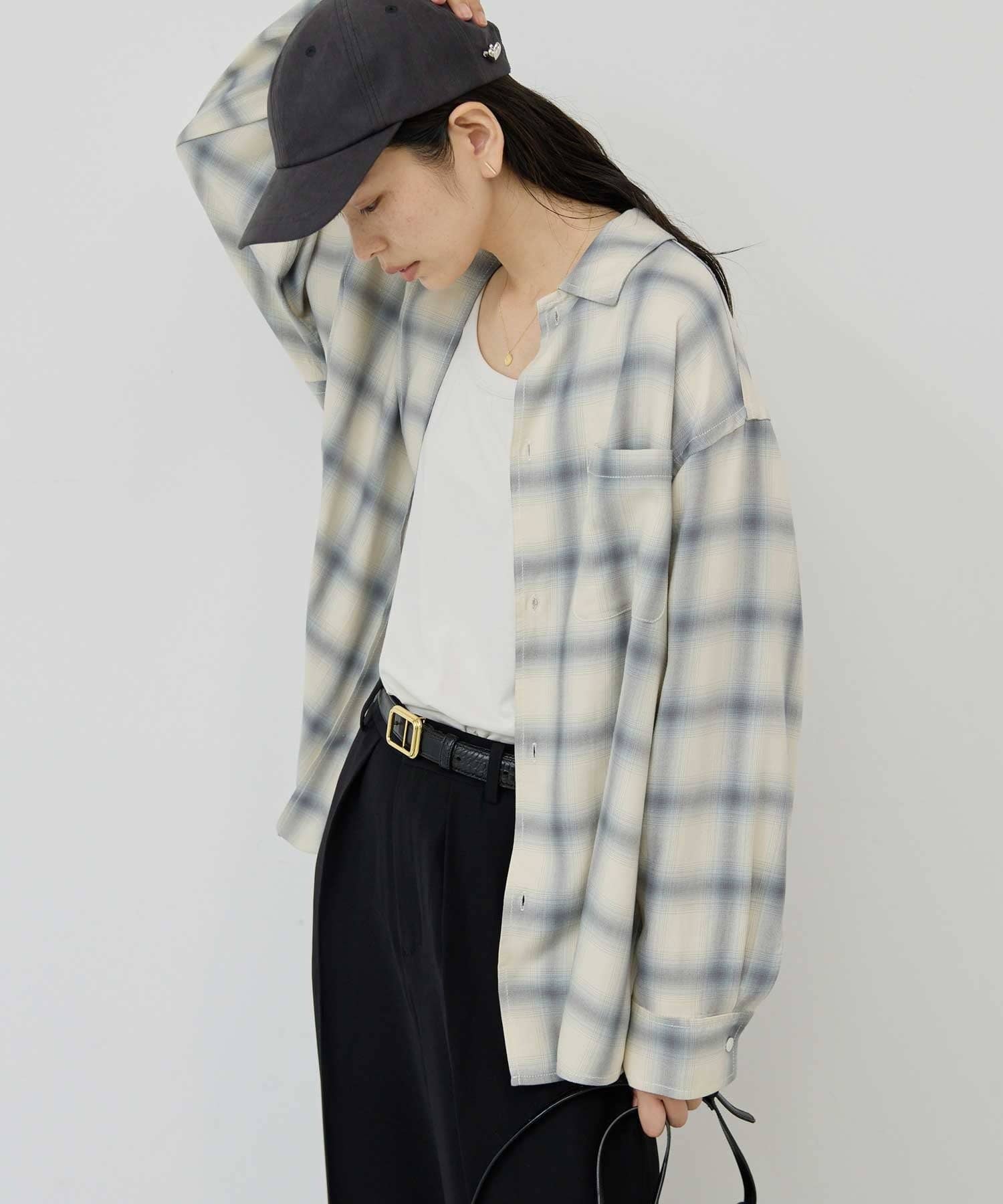 手洗い可能】オンブレチェックシャツ | GALLARDAGALANTE(ガリャルダ