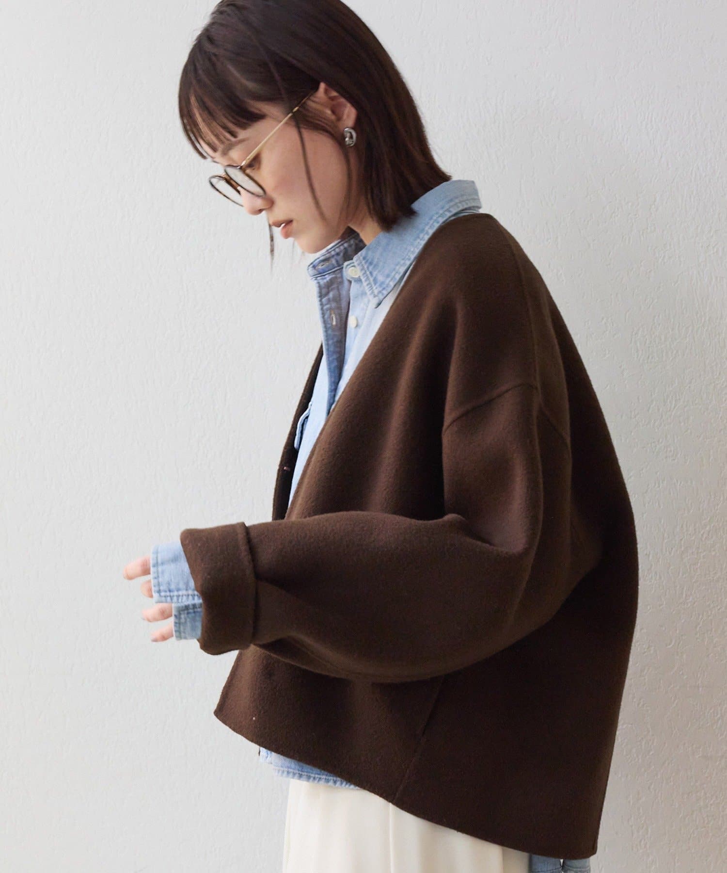 上品見え】ウールリバーショートコート | RIVE DROITE(リヴドロワ