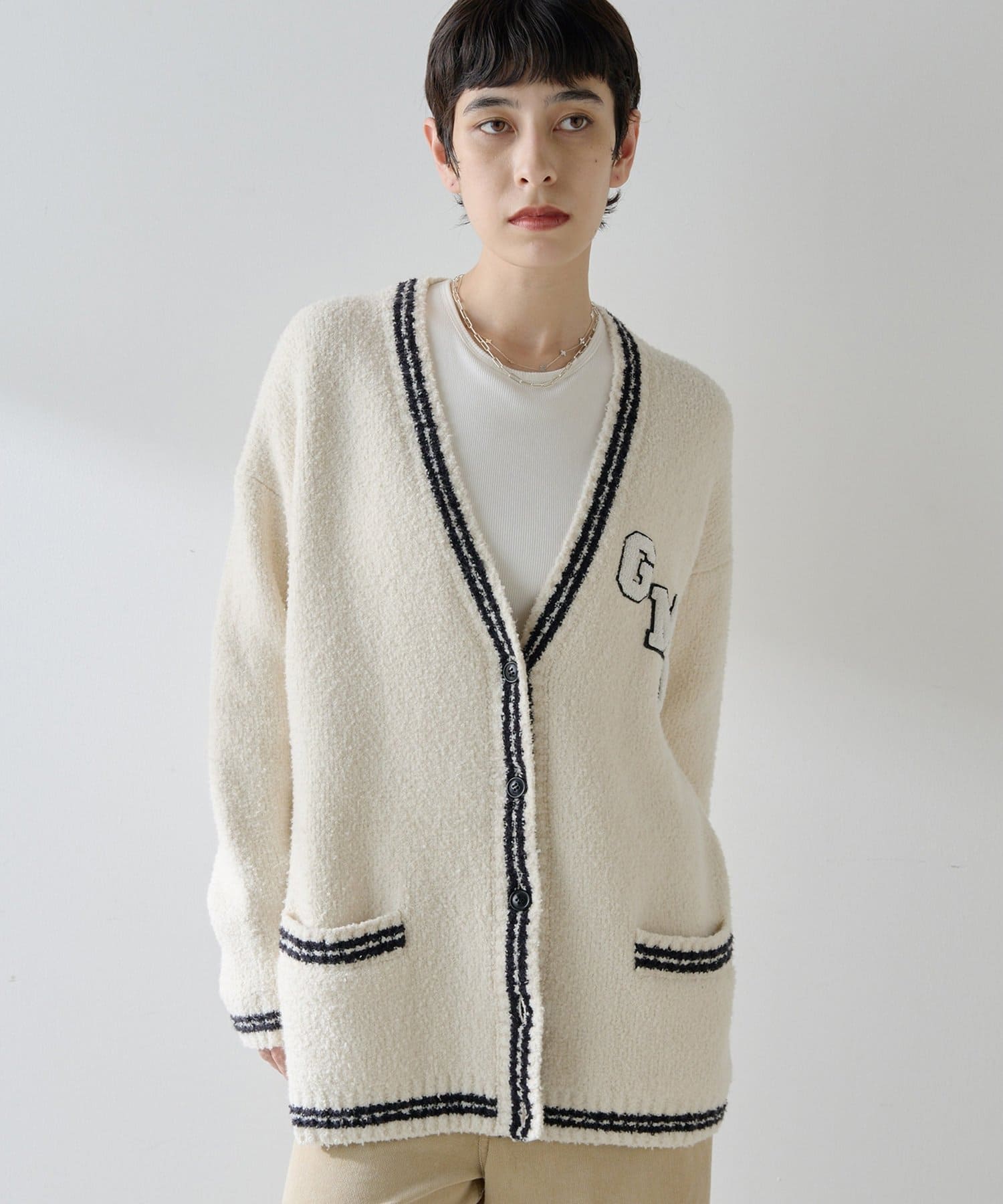 GEMINI】ワッペンツキニットカーディガン | Whim Gazette(ウィム
