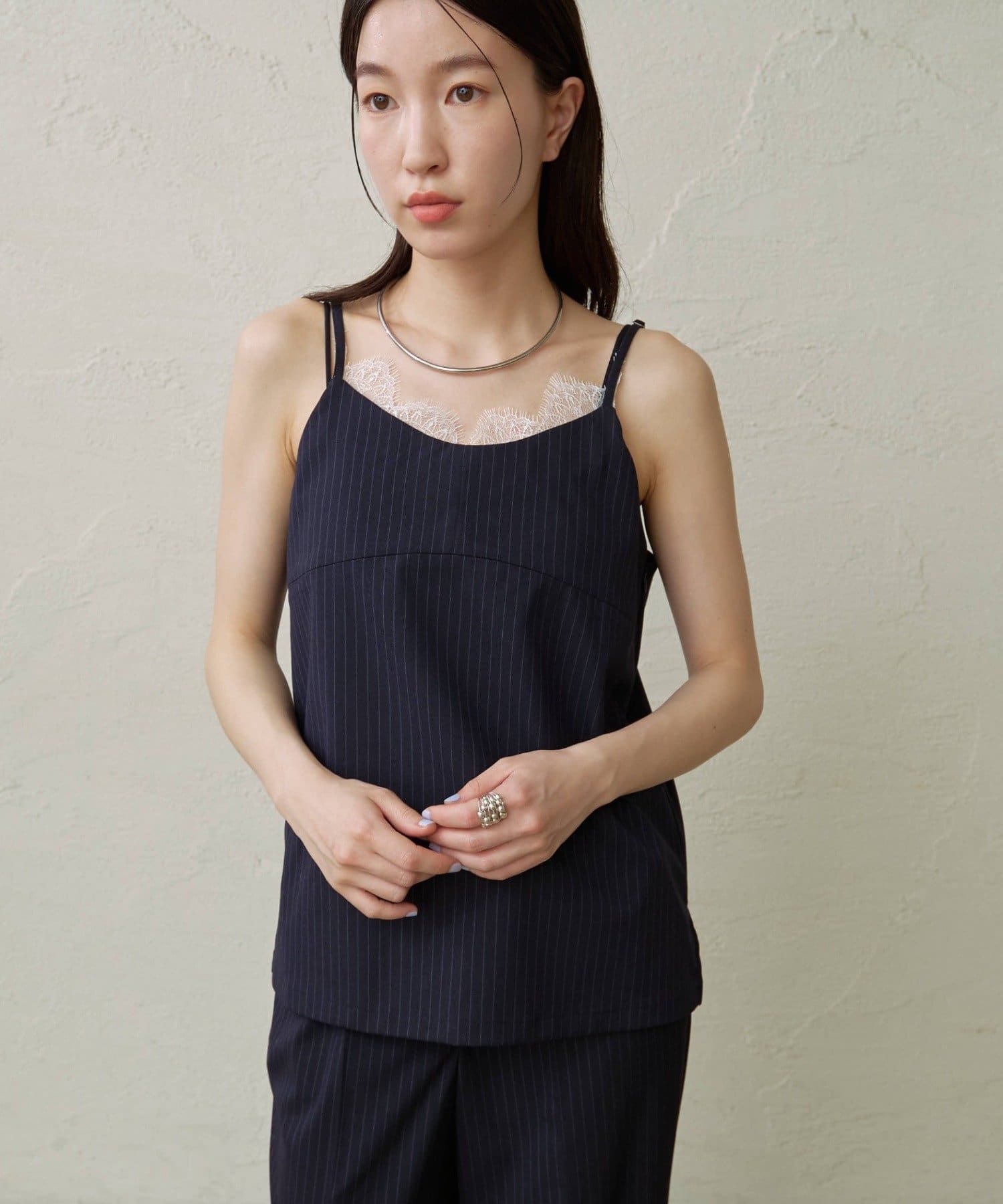 セットアップ着用可能◎】レース付きキャミソール | Omekashi(オメカシ