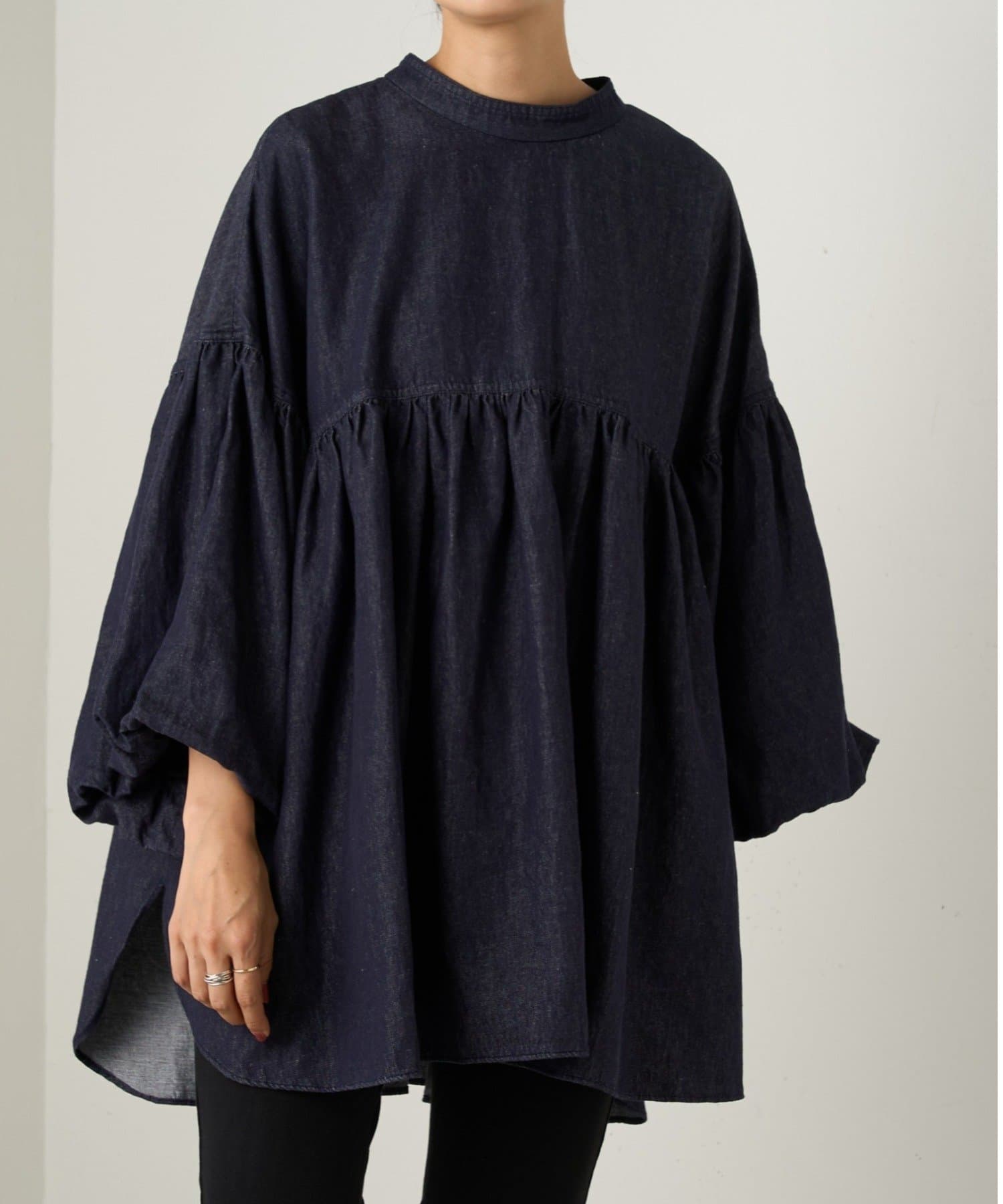 デニムギャザーブラウス | BEARDSLEY(ビアズリー)レディース | PAL